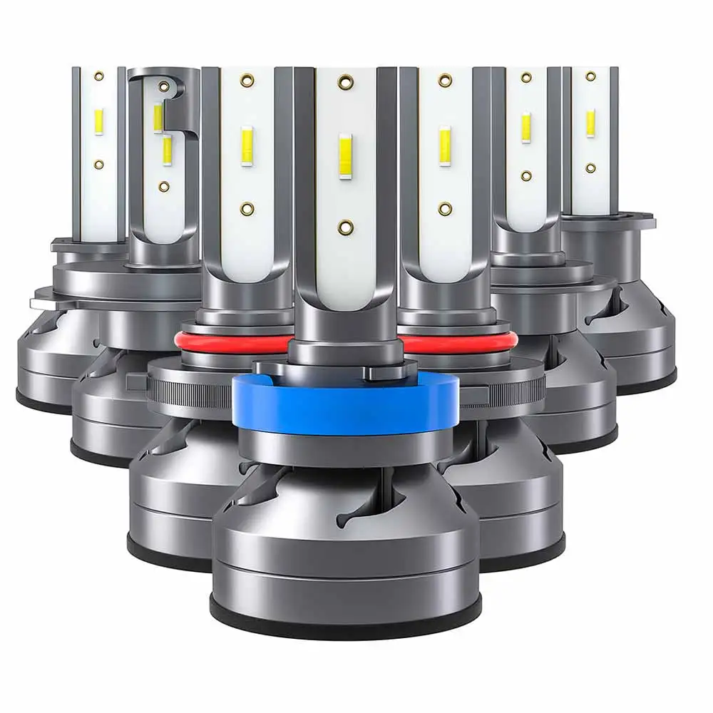 

2pcs Car LED Headlight Set Waterproof Headlamp Fog Light H1 H4 H7 60W 12000LM Headlight Bulbs High Beam Low Beam Lights