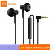 original xiaomi 3 5mm earphones wired universal inear dual driver earphone for mi redmi cell phone 9t pro note 10 cc9 cc9e a3