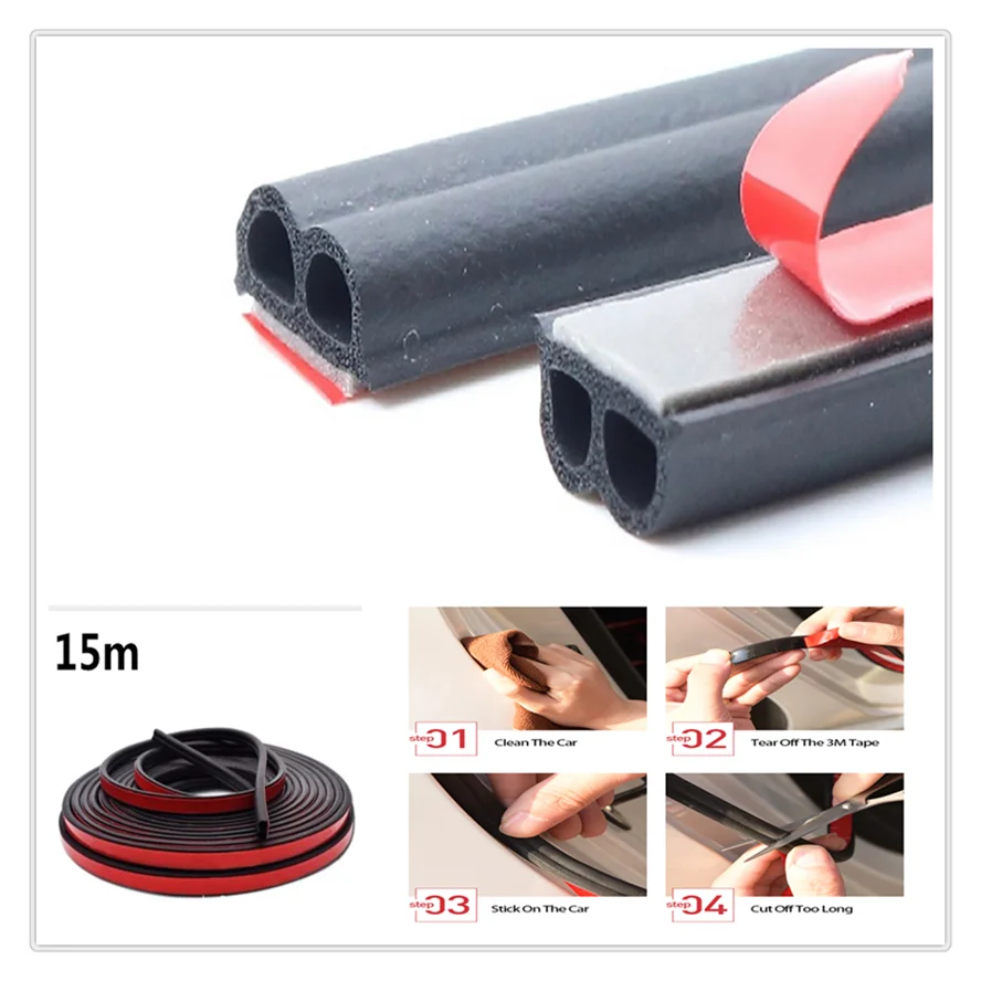 Автомобиль 10 м уплотнитель для дверей B Тип резиновый Звук шума Пластиковая