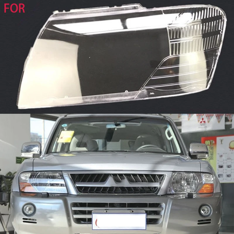 Для mitsubishi pajero v73 v75 v77 2003-2011 стеклянная крышка для фар абажур защиты объектива
