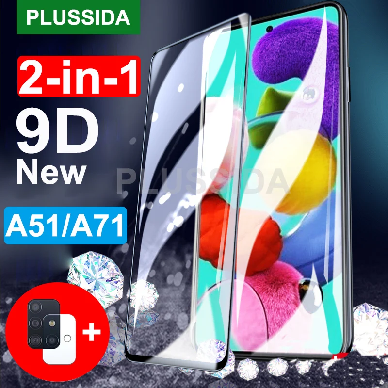 Стекло для Samsung Galaxy A51 A71 A10 A20 A30 A50 A70 A90 закаленное стекло защита экрана камеры