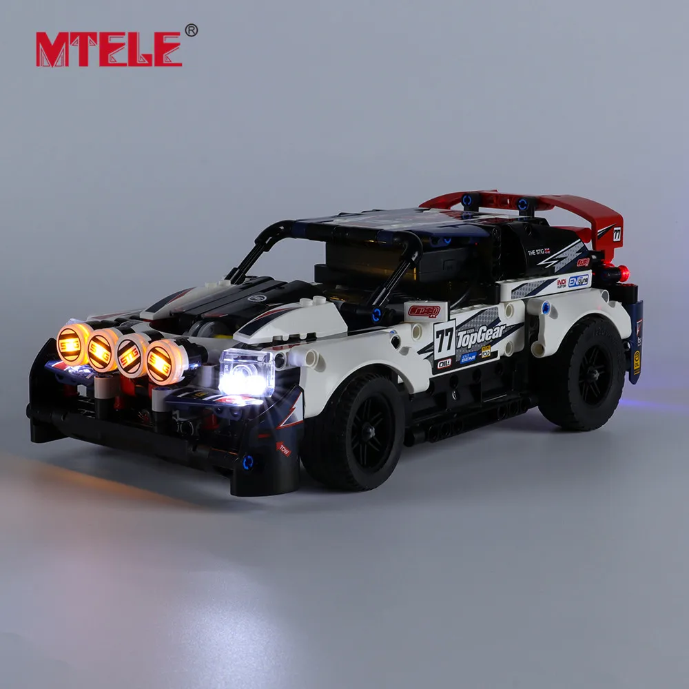 

MTELE Brand LED Light Up Kit For 42109 Technic Series App-Controlled Top Gear Rally Car