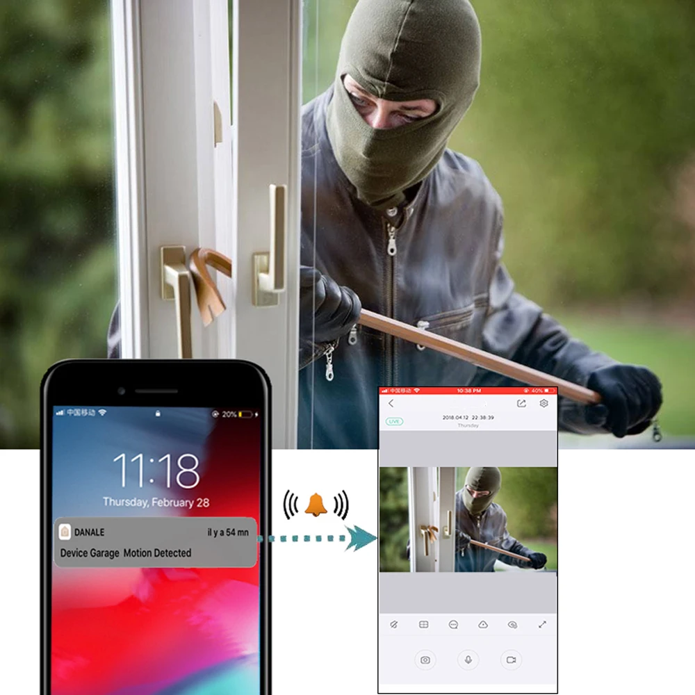 КингКэм 1080P HD WiFi система видеонаблюдения с камерами наружного исполнения 2CH/4CH, водонепроницаемыми, беспроводными, IP-видеокамерами.