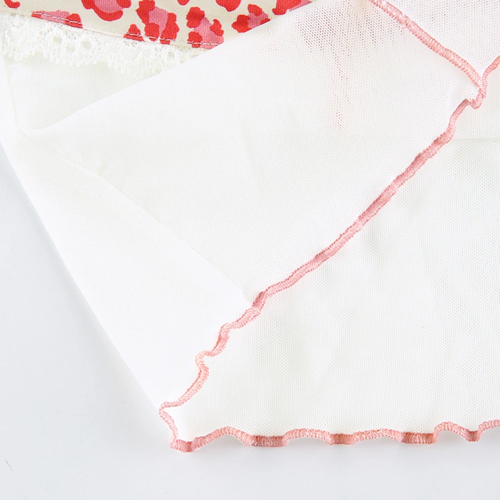 Женский топ с леопардовым принтом и бантом без рукавов|Топы| |