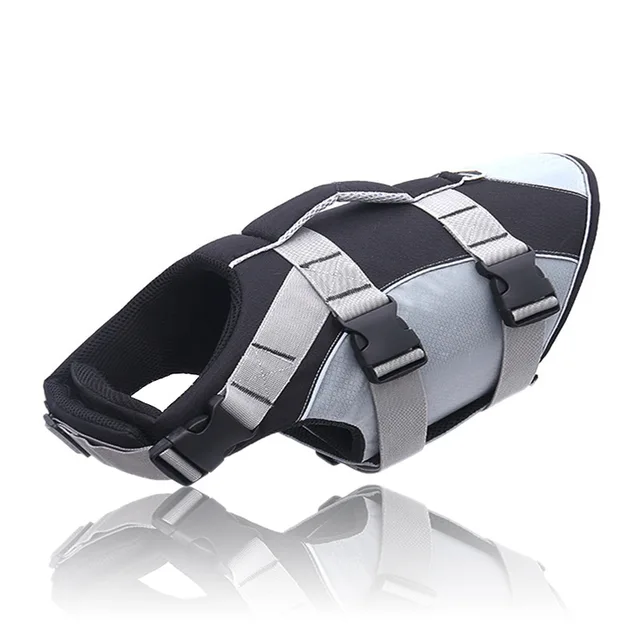 Summer Pet Oxford Cloth Dog Life Jacket Solid Colors Lightweight Breathable Durable Dogs Life Vest Safety Clothes Swimming Suit