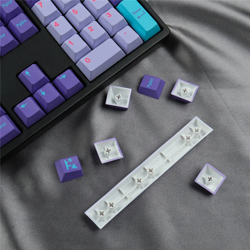 GMK Vaporwave Keycaps Color Matching PBT Dye Sublimation Process For Mechanical Keyboard Cherry MX Switch 129 Keys images - 6
