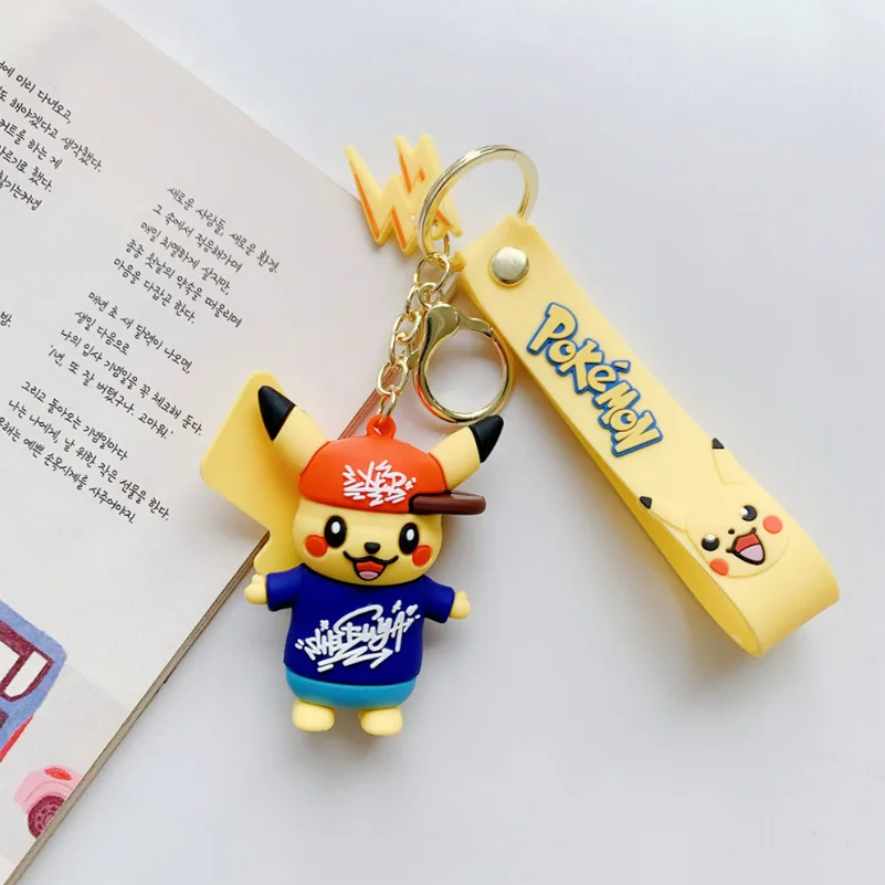 Новые игрушки Pokemon Keychian для детей кольцо ключей в виде Пикачу психоутки