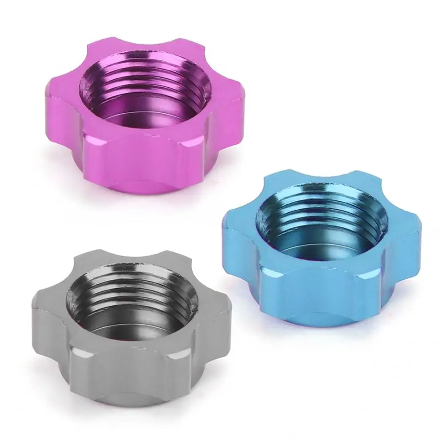 4 шт. Алюминий пыли 17 мм обод колеса колесные болты и гайки для крышка 1/8 RC