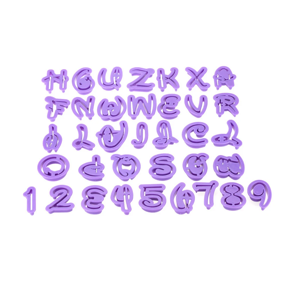 36 шт. числа буквы алфавита в форме режущие инструменты для печенья мастики формы