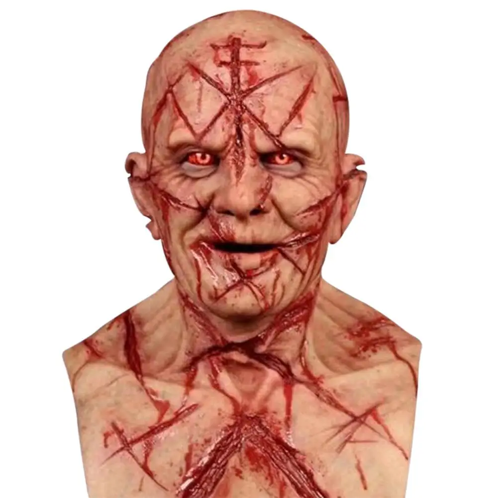 

Halloween Scary Killer Mask Props Grudge Ghost Hedging Bloody Mask Realistic Masquerade Halloween Mask For Halloween