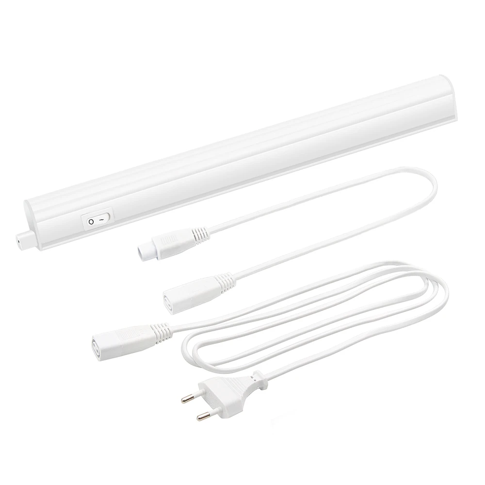 

Connectible T5 5W LED Kitchen Under Cabinet Lamp Under Cupboard Light Tube Neutral White 4000K Length 313MM with EU Plug
