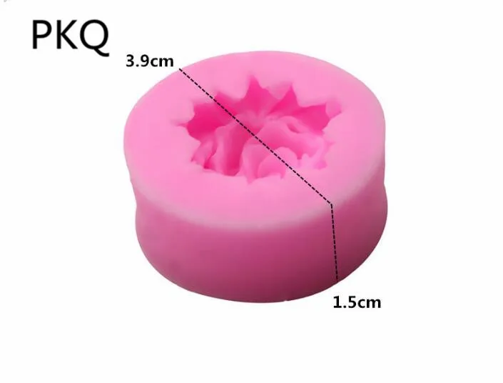 3D силиконовая в форме розы пресс-форм многофункциональный лампы свечи формы