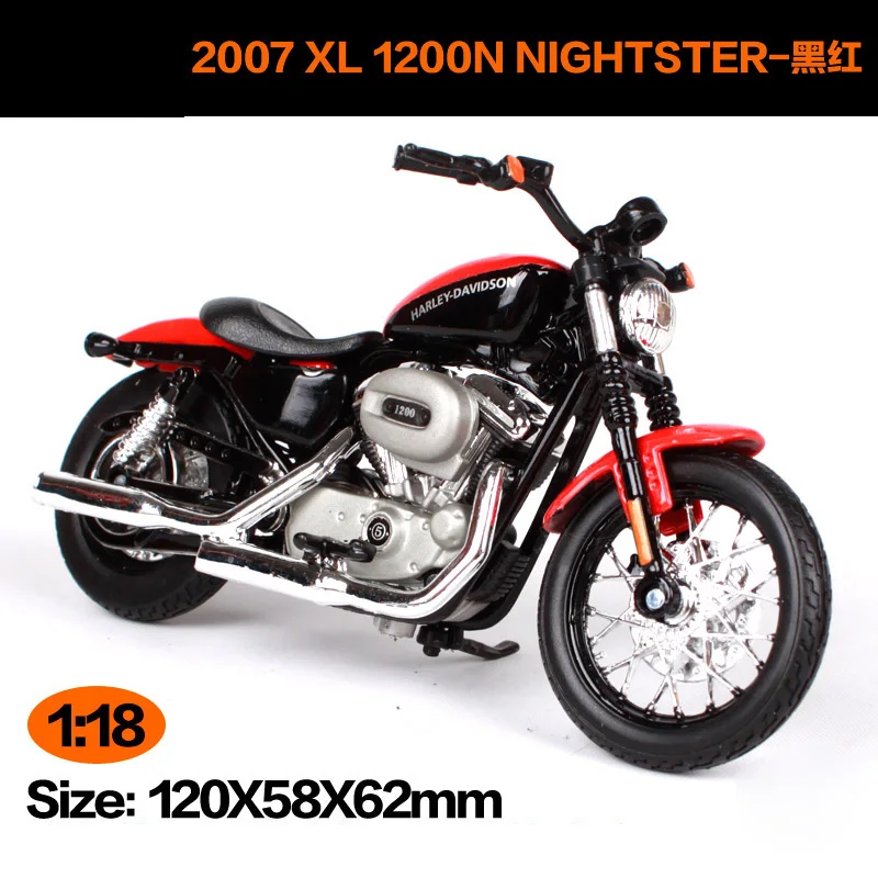 Maisto 1:18 Harley Davidson 2007XL 1200N ночная рубашка мотоцикл металлическая модель игрушки для