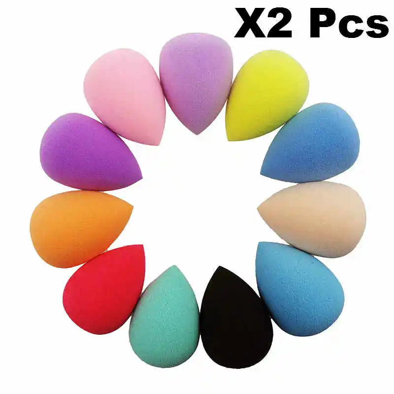 2 шт. мягкая водостойкая форма макияж косметическая губка румяна основа для