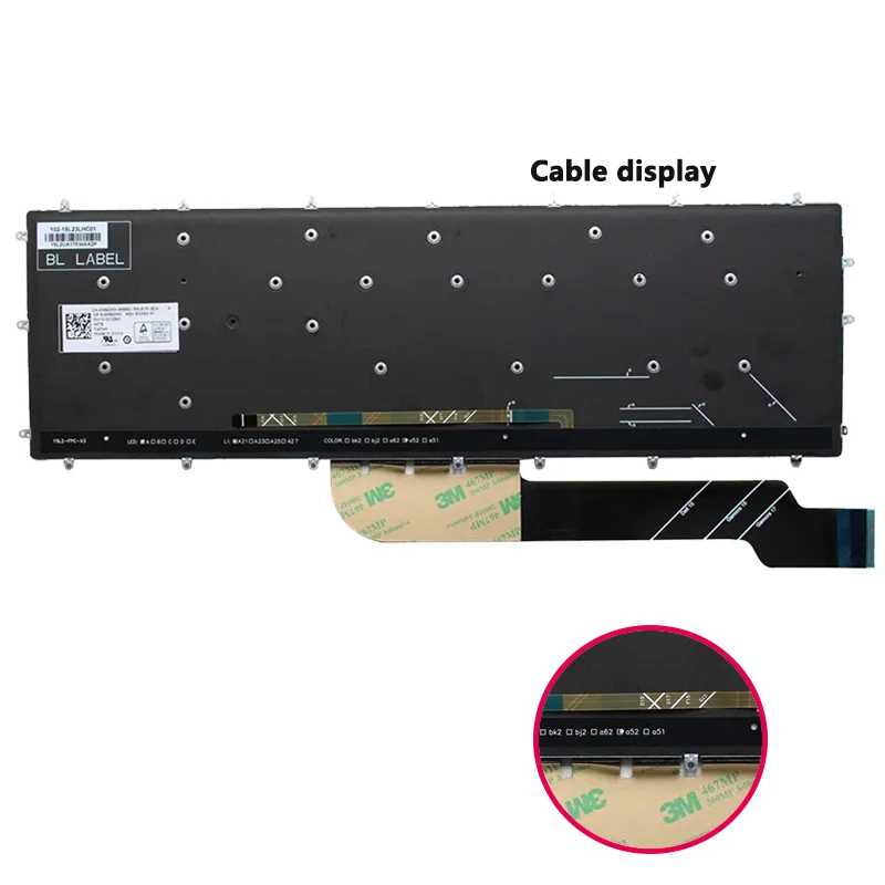 Для ноутбука Dell клавиатура с подсветкой Inspiron15-7000 7566 7567 7568 7577 5567 7587 7570 Dns Shop Clevo Packard