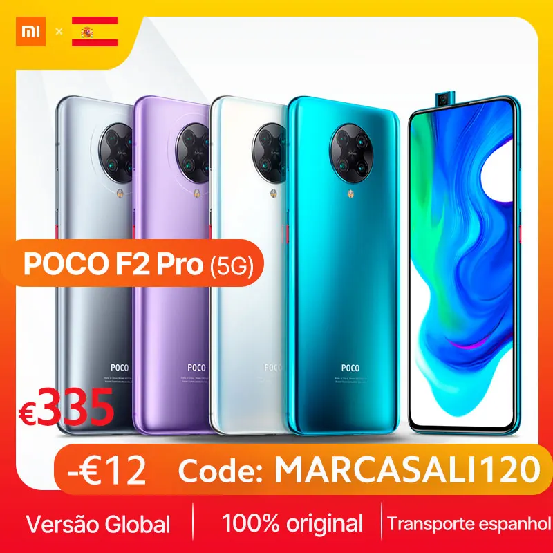 Xiaomi глобальная версия POCO F2 Pro 6 ГБ 128 5G Смартфон Snapdragon 865 4700 мАч 30 Вт Быстрая зарядка