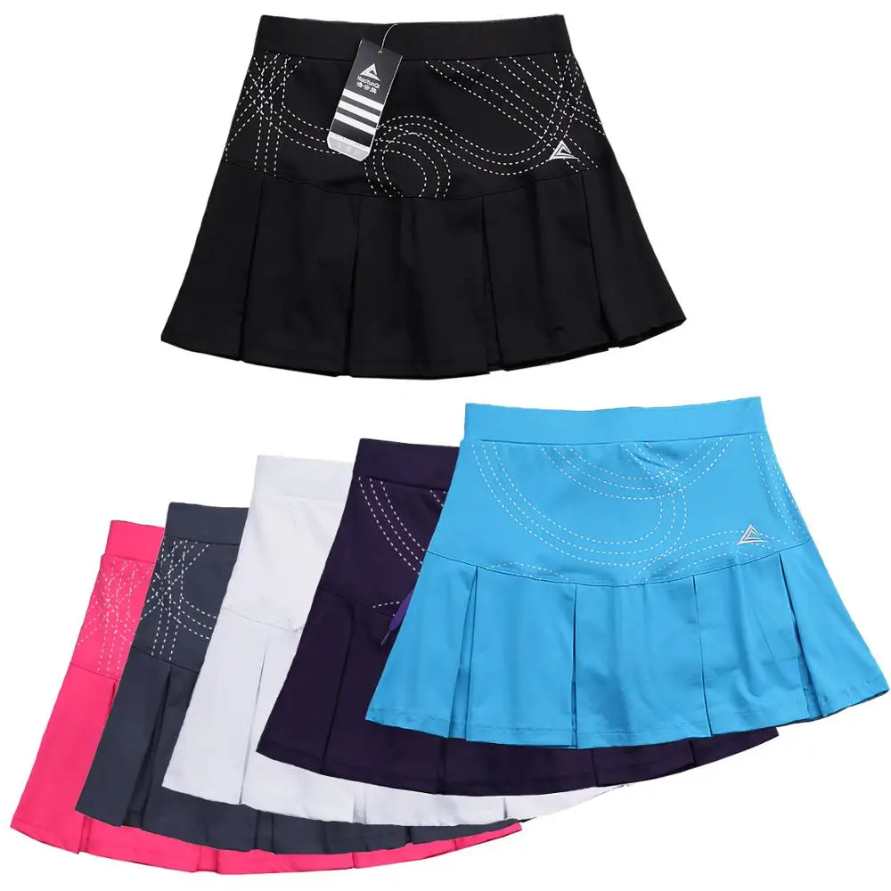 

Girl Tennis Skorts with Safety Shorts, Women Badminton Skirt Workout Female Tennis Skirts, Girls Yoga Running Skort Sports Crop