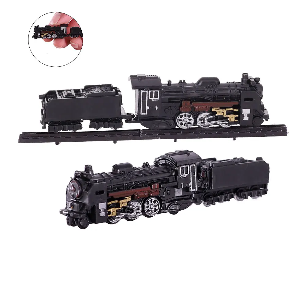 4D Assembled 9 Mini Train Models Harmony High-speed Railway Nostalgic Steam Simulation Collection Decoration | Игрушки и хобби