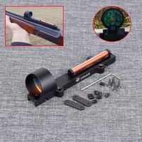1x28 hunting scopes lightweight fiber sight red dot sight scope red and green fiber fit shotguns rib rail hunting shooting