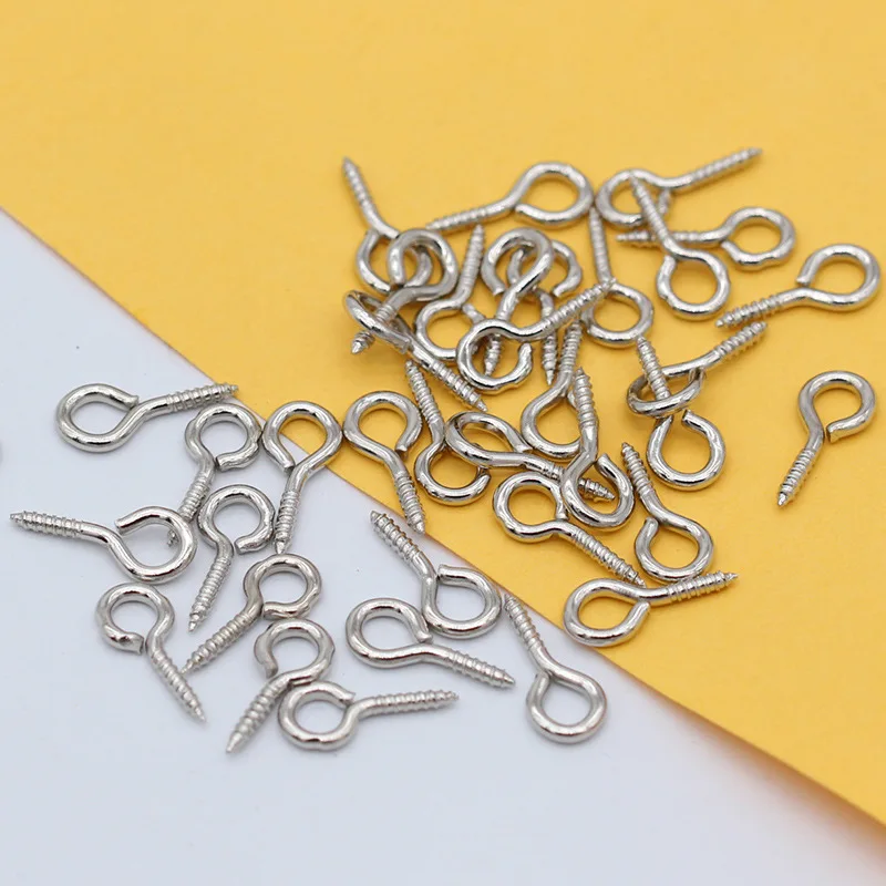 

200pcs Fashion Jewelry Accessory Gold Silver Color Claw Nails Alloy Material Sheep Eyes For Beaded pendant Jewelry Accessories