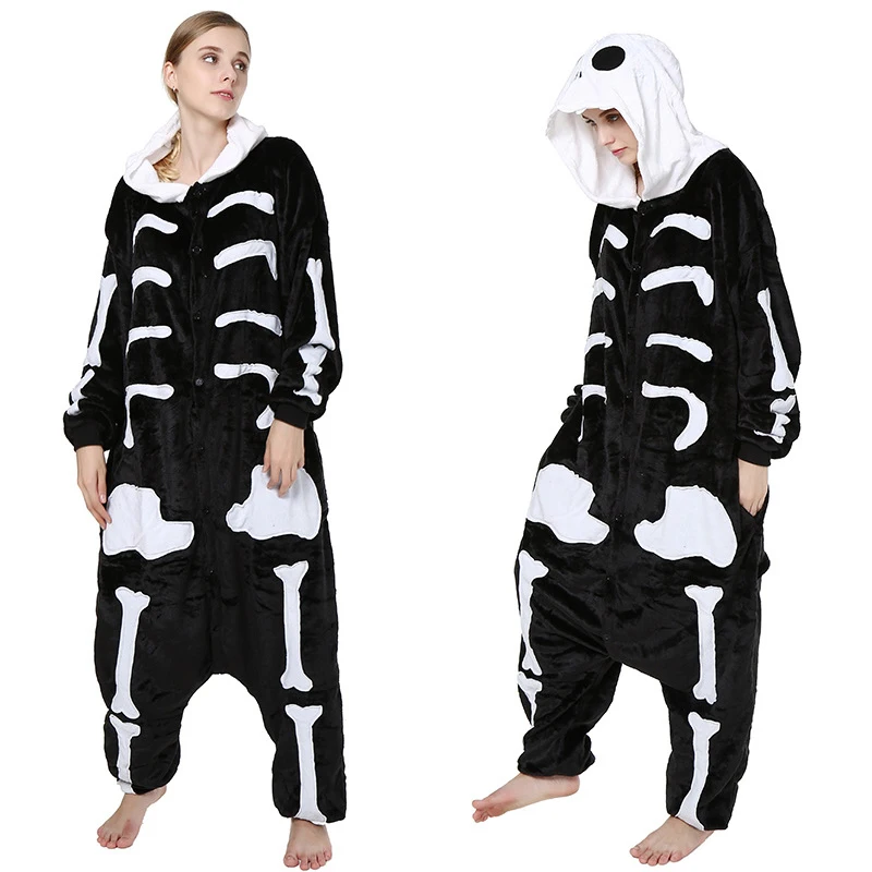 Комбинезон Sulley с человеческим скелетом комбинезон кигуруми в стиле унисекс