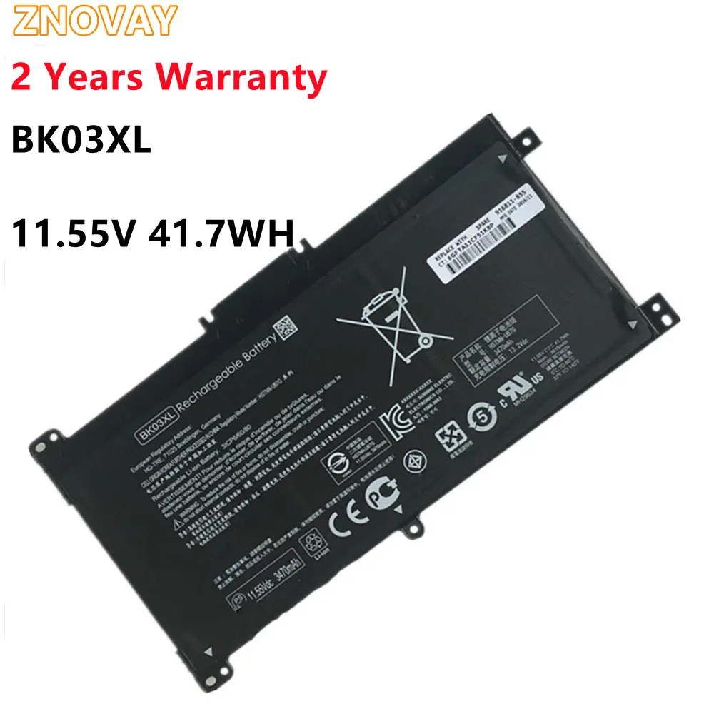 

ZNOVAY BK03XL Battery For HP Pavilion X360 14 14m 14-BA033TX 14-ba001ns HSTNN-LB7S HSTNN-UB7G TPN-W125 916366-541 916811-855