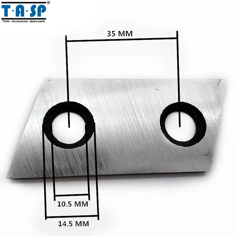 TASP 2 шт. садовый Шредер лезвие Chipper Набор ножей с винтами Fit Eco McCulloch Sturm Einhell Wolf