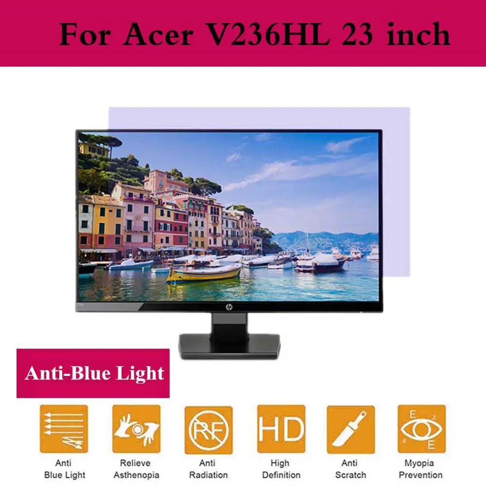 Защитная пленка для экрана Acer v23hl защитная с защитой глаз синего цвета ЖК