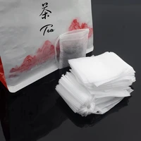 100pcs tea 5 57cm filter paper bags disposable green tea drawstring with string heal safe loose tea strong penetration tea bags