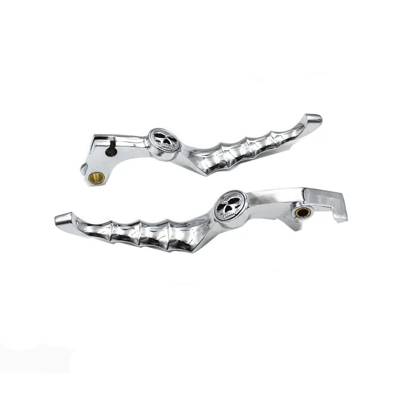 

Chrome Skull Brake Clutch Lever Motorcycle For Honda Shadow 750 1100 CBR600 F2 F4i VTX1300 CBR900RR NC700 S/X Magna 750