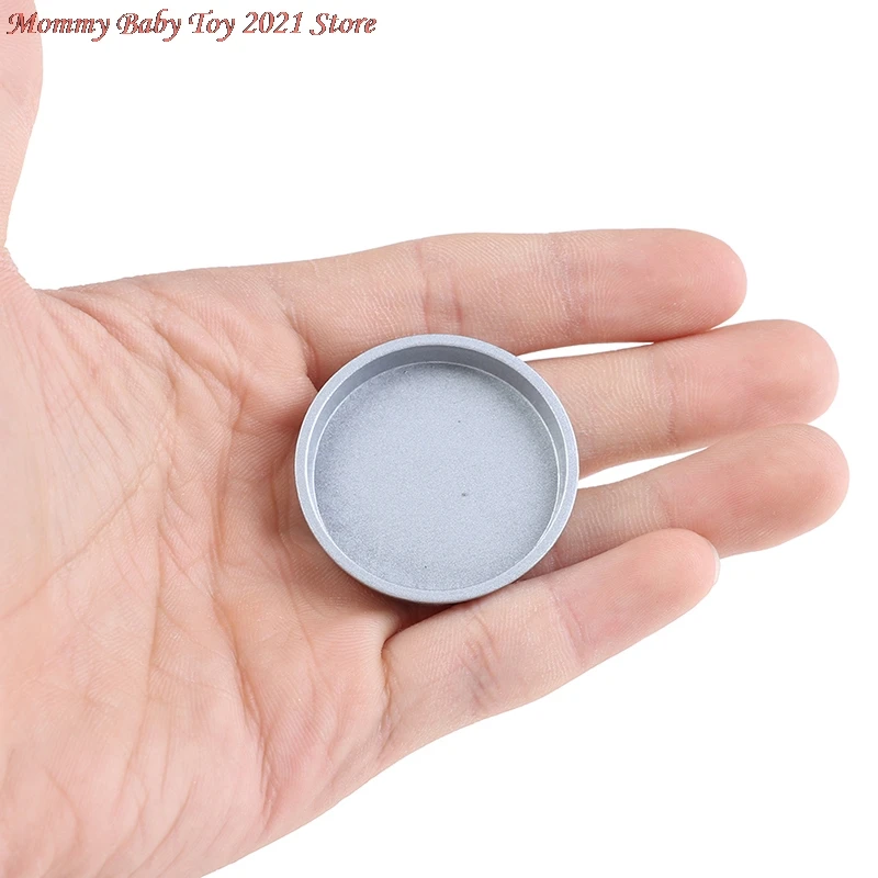 

Новый милый миниатюрный кукольный домик в масштабе 1:12, металлический круглый мини-поднос, кухонные аксессуары, игрушки