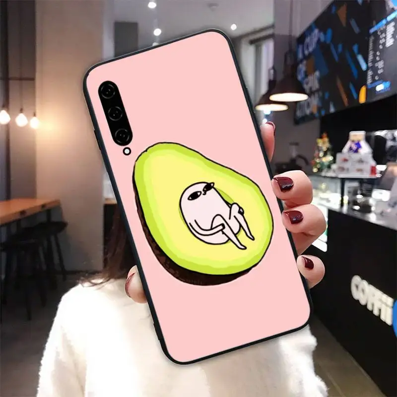 

Art Funny Tumblr Avocado Black Silicone Cover Case For Xiaomi Mi A1 A2 6 8 9 T Pro 10 Lite Note 10 Cc9 Pro Mix MAX 2 3 Funda