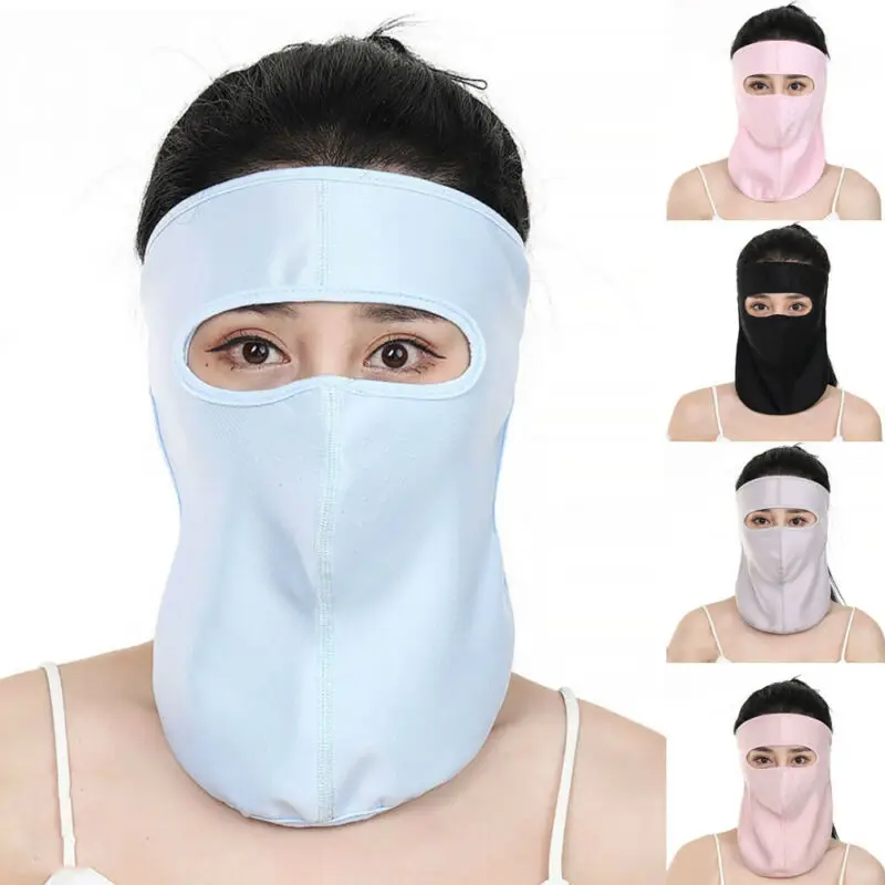 Маска для лица мягкая дышащая защита от солнца полная маска и шеи Защита пыли