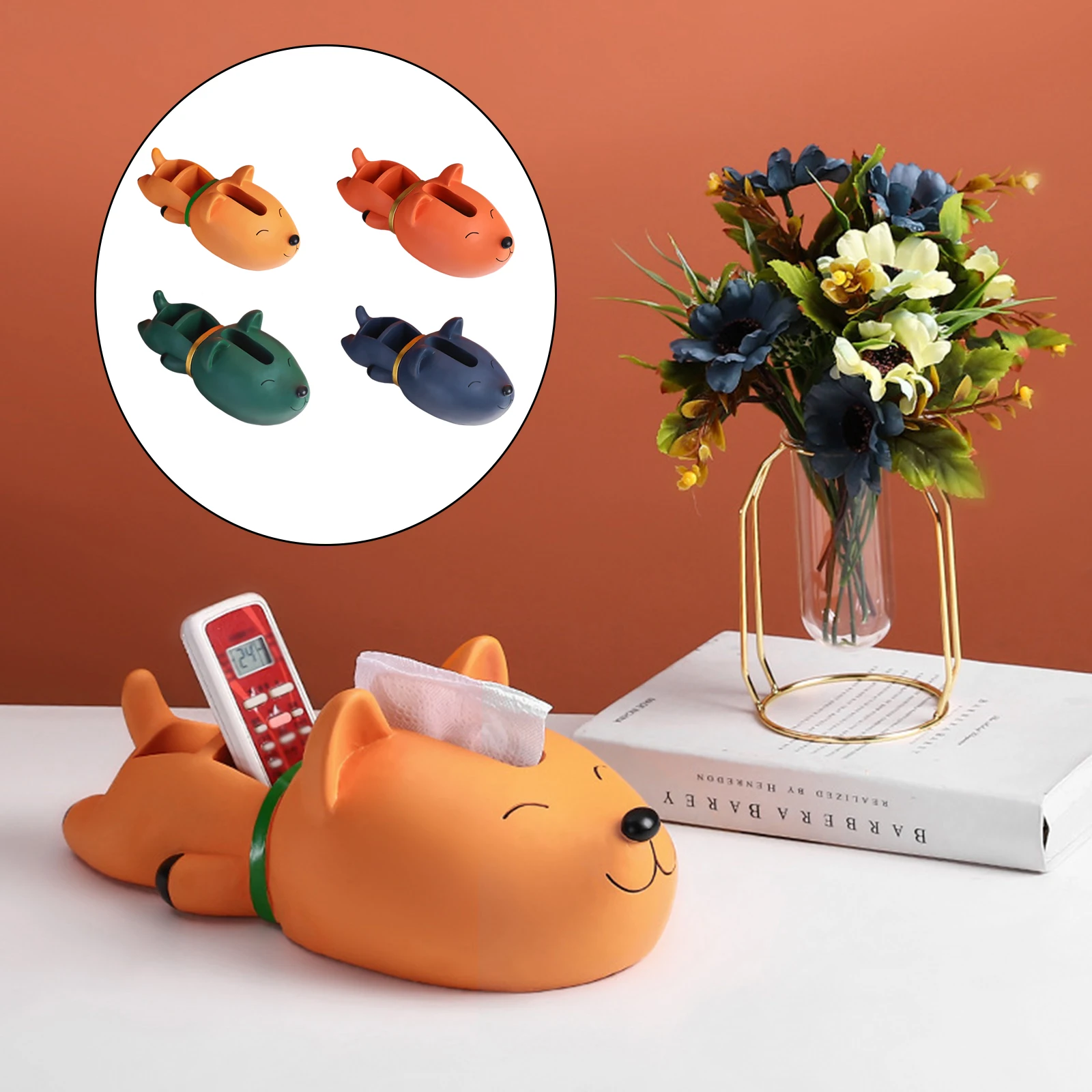 

Multi-Function Creative Tissue Box Doggy Napkin Holder Desktop Organizer Remote Control Storage Restaurant Hotel Home Car Decor