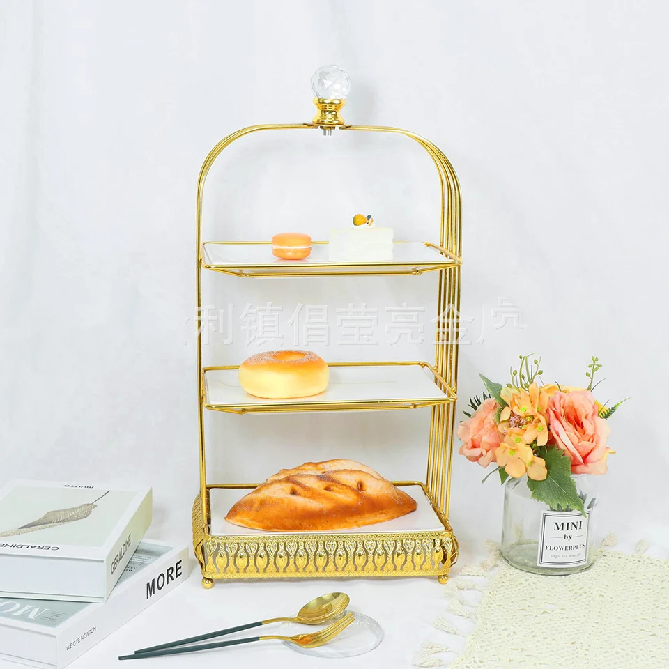 Transhome квадратная клетка Европейская подставка для тортов десертов поднос торта