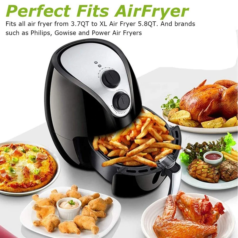 

7 Inch Air Fryer Accessories Compatible for Gowise USA COSORI Nuwave Ninja Tefal Cozyna Phillips Fit All 3.2QT - 5.8QT