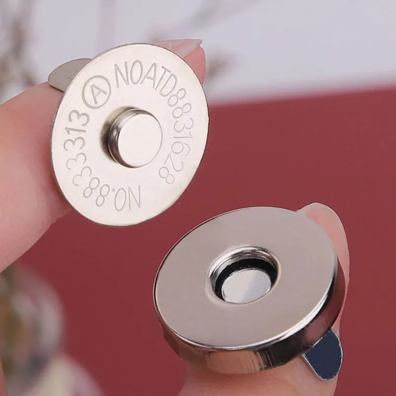 Застежки-кнопки магнитные металлические для сумок и одежды 14 мм 18 5 комплектов -