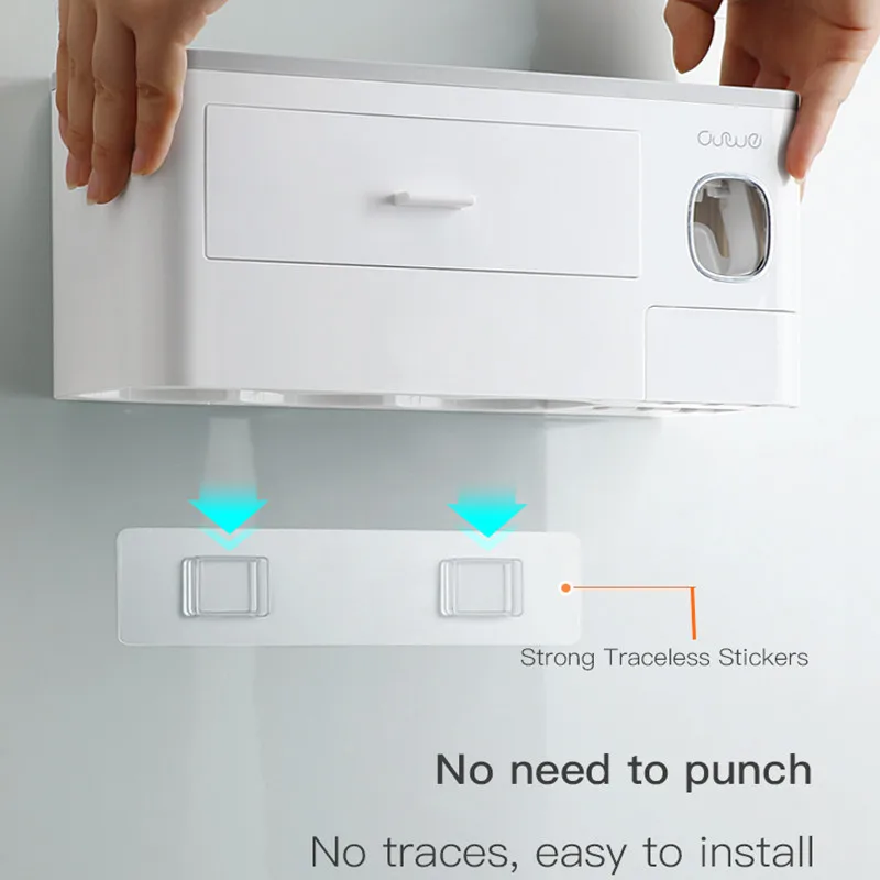 3 Цвет аксессуары для ванной комнаты держатель зубной щетки Автоматический