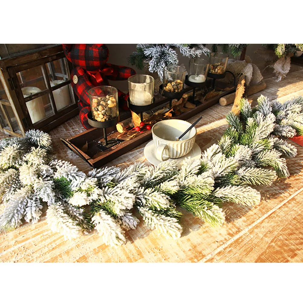 Имитация снежного тростника Рождественский венок Рождественская елка украшения