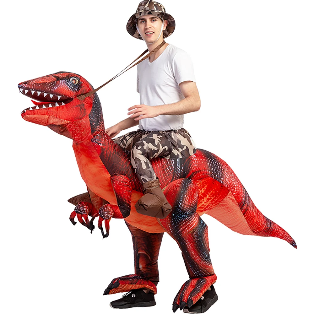 Костюм-талисман Velociraptor T REX надувной для взрослых аниме косплей динозавр воздух