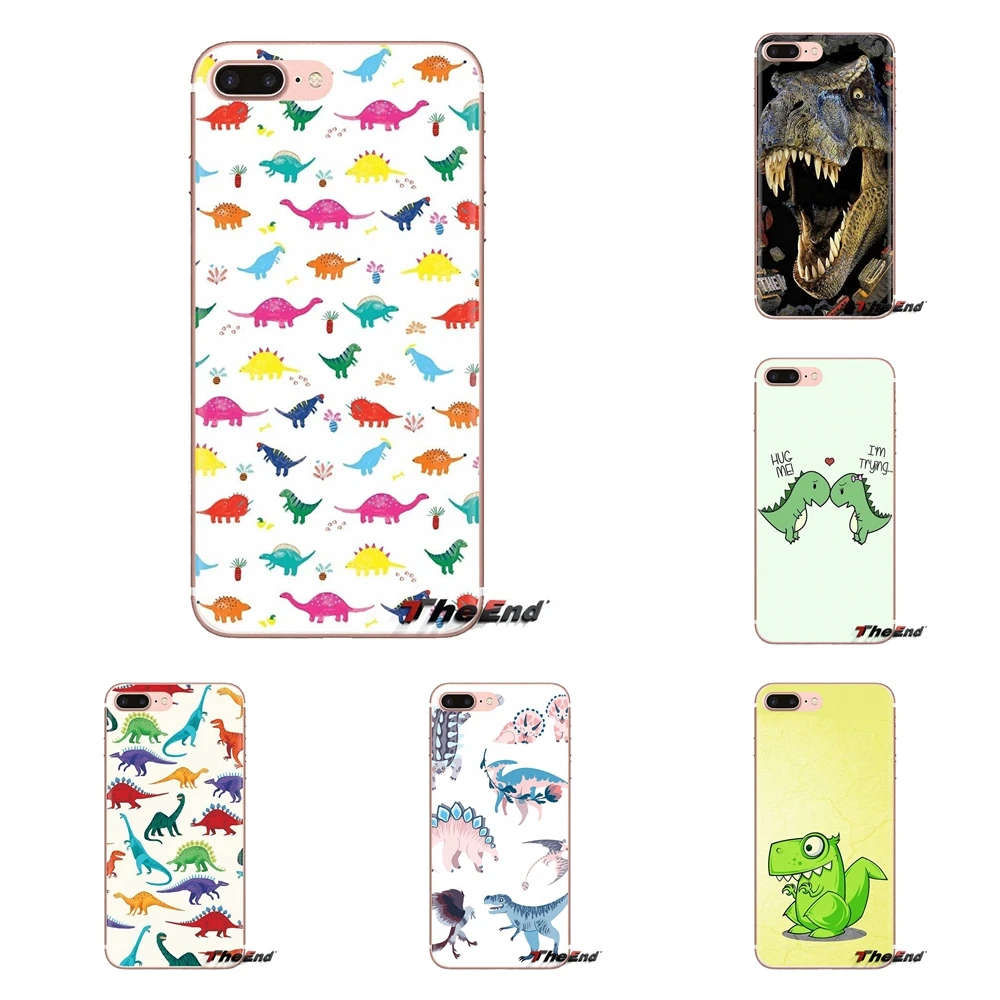 С рисунком в виде динозавра с открытым носом для iPhone XS Max XR X 4 4S 5 5S 5C SE 6 6S 7 8 плюс samsung