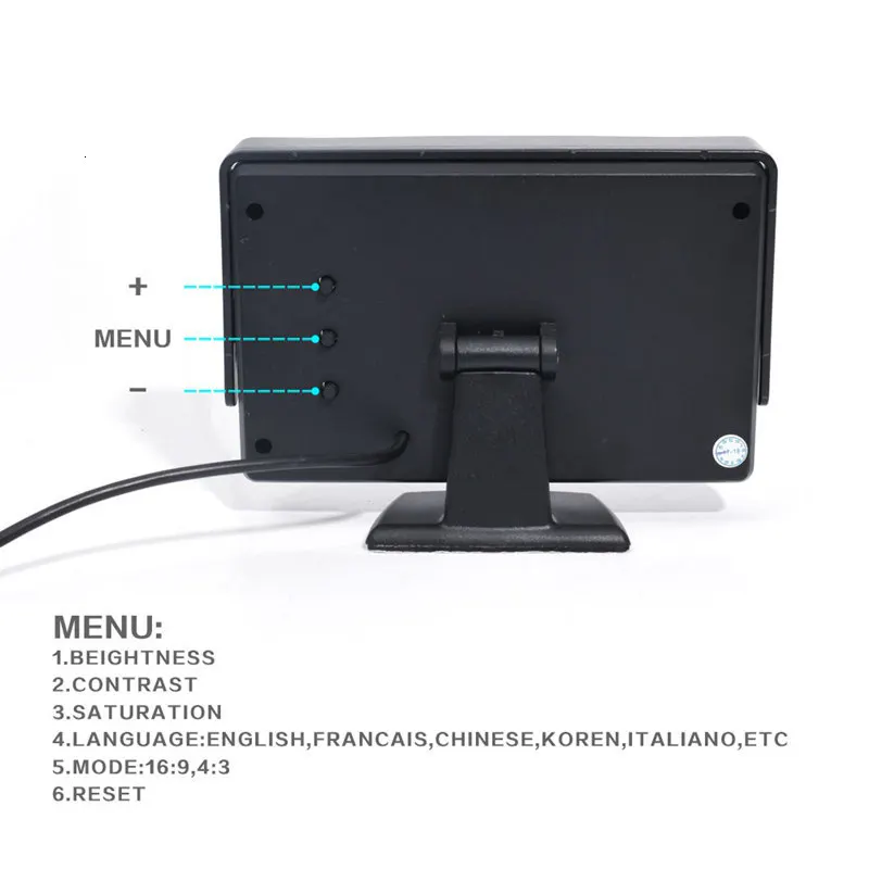 GSPSCN 4," TFT lcd HD цветной монитор+ Автомобильная камера заднего вида s комплект с обновленными светодиодами ночного видения резервная Автомобильная камера заднего вида