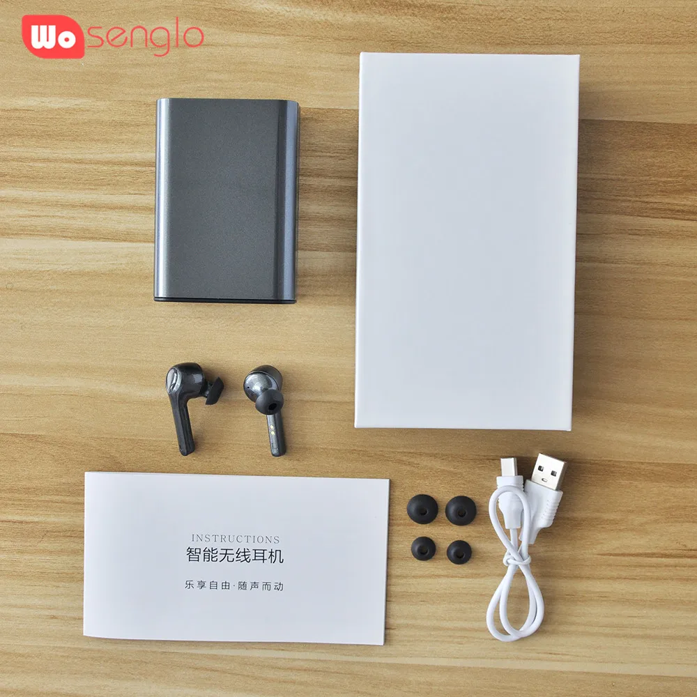 TWS Bluetooth наушники 5,0 поддержка AAC SBC HD глубокий бас Беспроводные наушники с микрофоном вызова 3000 мАч зарядная коробка для iPhone huawei