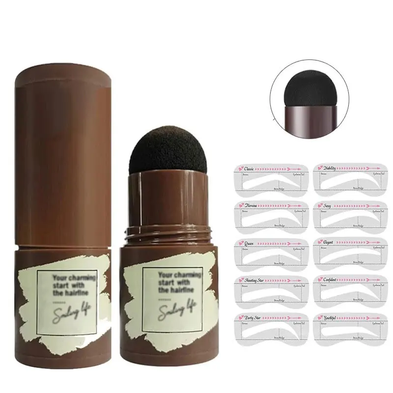 Stamp Shaping Kit Eyebrow Stencils Waterproof Long Stick Shape Brow Lasting Natural Contouring Makeup | Красота и здоровье