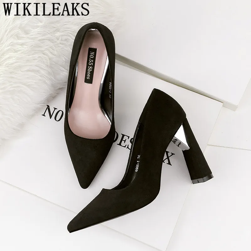 Дизайнерские свадебные туфли синие офисные Женская Классическая обувь на