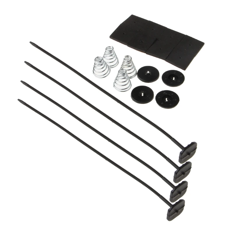 

1 Set Car Vehicle Electric Radiator Fan Mounting Kit Plastic Ties Straps Universal