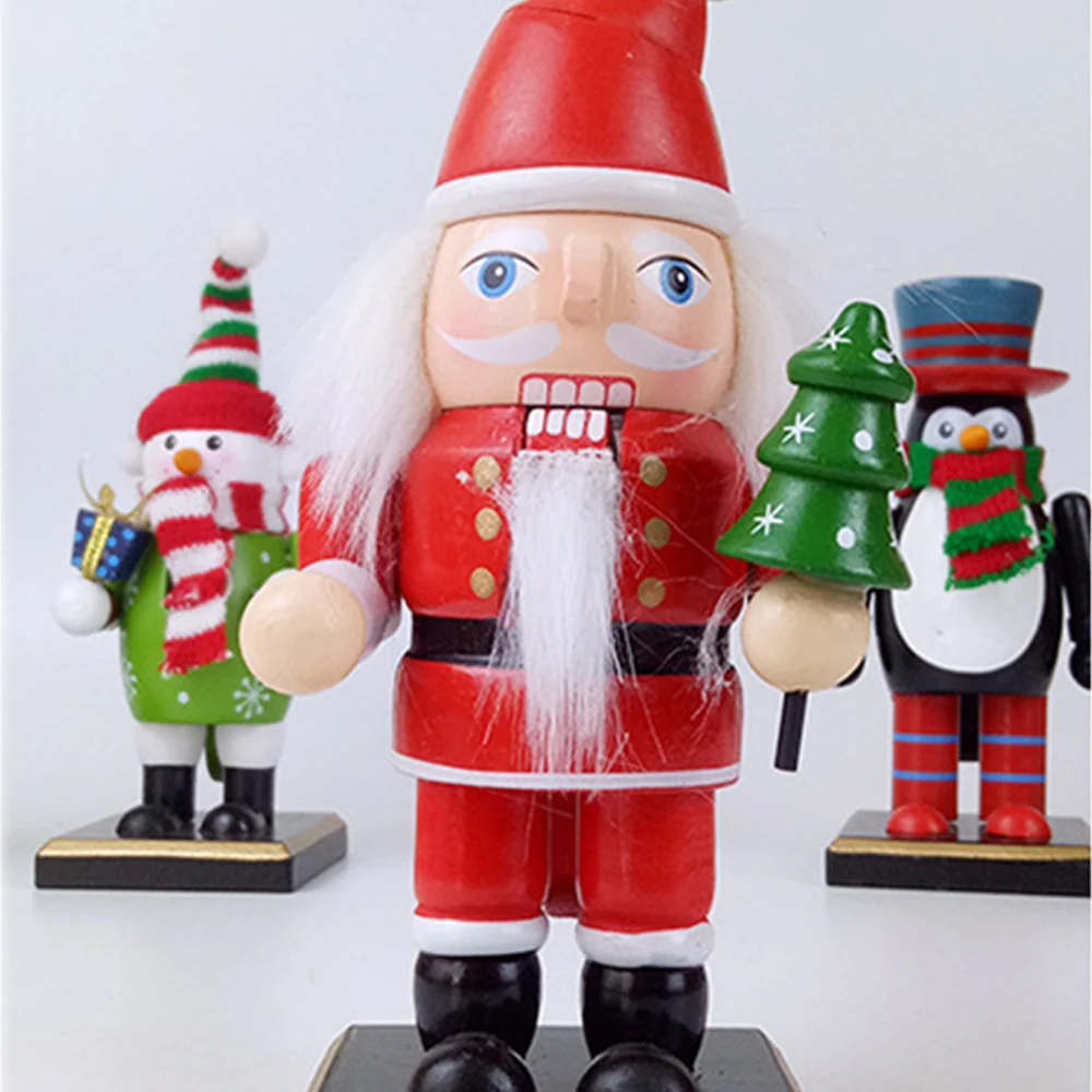 4 шт Щелкунчик Кукла рождественские мультфильмы красочные украшения для дома