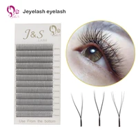 jeyelash eyelash js high quality yy lashes extension y shape hand woven faux eyelashes mesh net cross black lash