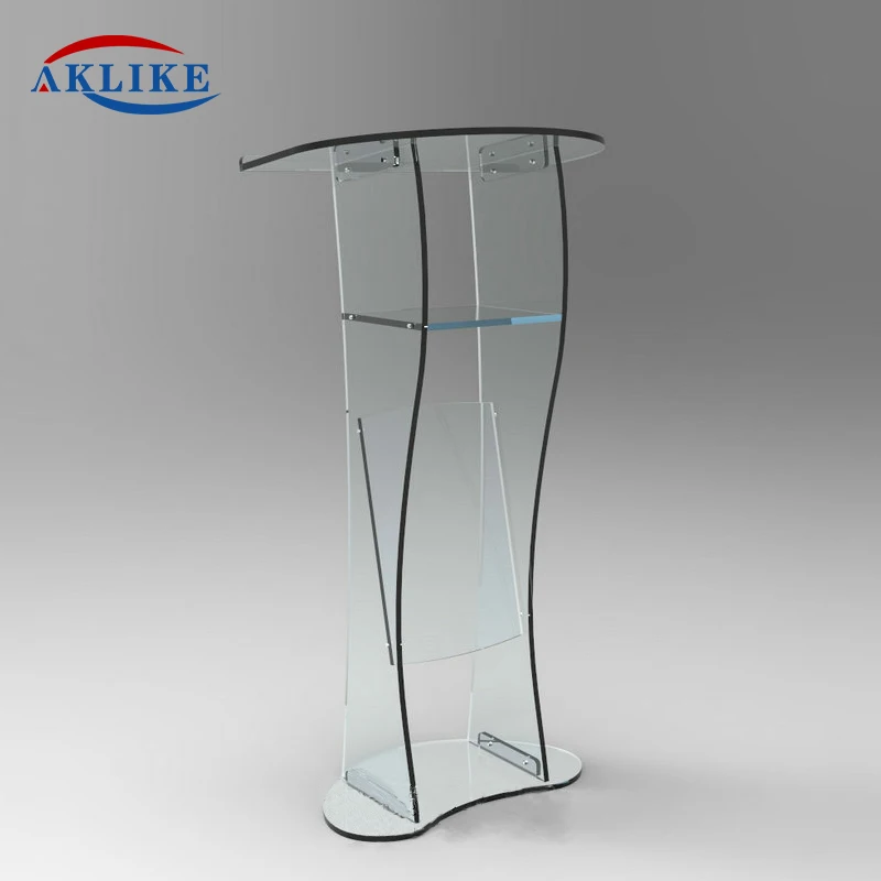 

Retail cheap acrylic lectern church lectern custom size and logo