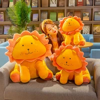 nice 40 70cm good quality cute sun flower lion plush toy cartoon stuffed animal doll soft pillow cushion children birthday gift